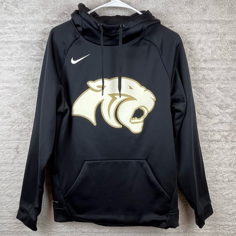NIKE Panther Black Hooded Sweatshirt Sz S University of Missouri